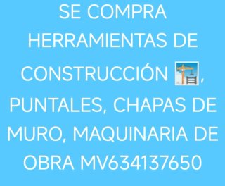 Puntales y material de construcción