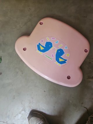 Espejo de tocador rosa