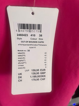 Pantalón de golf GOLFINO mujer fucsia