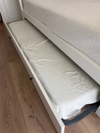 Cama nido blanca 105x190cm con cama supletoria