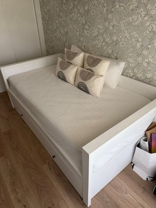 Cama nido blanca 105x190cm con cama supletoria