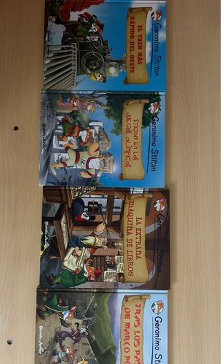 libros altos Geronimo Stilton estilo comic
