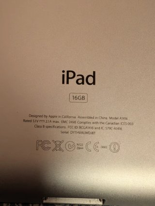 iPad 3ª Generación 16GB (modelo A1416)