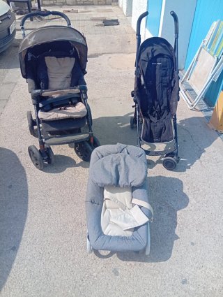 Trio Silla de Paseo Bebé + Capazo + Silla Coche30€