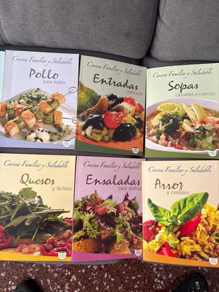 Libros de cocina de diferentes tipos