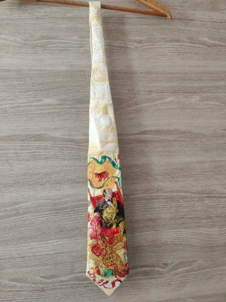 Corbata Seda Vintage Salvador Dalí Multicolor