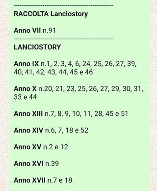 Lanciostory albi IX, X, XIII, XIV, XV, XVI e XVII