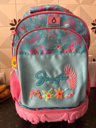 Mochila Enso Azul y Rosa