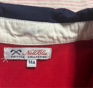Polo Nellblu Talla 14 Años Rojo/Azul
