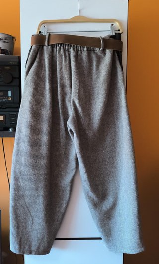 Pantalón Baggy Espiga Diagonal Talla 40