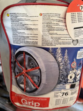 Fundas para Nieve Coche Grip Talla 76