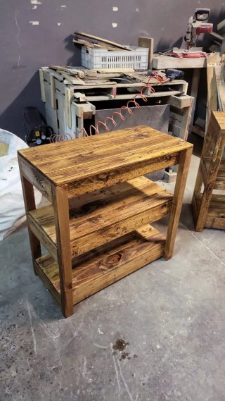 Consola Roble Madera Reciclada