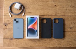 iPhone 14 128GB Azul - Como Nuevo + 2 fundas