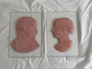 Cuadros relieve vintage terracota