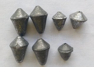 Lote Plomos Pesca Variados con Caja