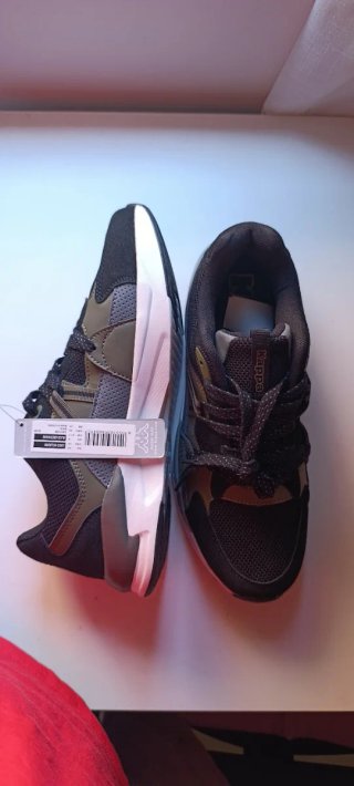 Zapatillas Kappa Holborn Negro/Verde Nuevas