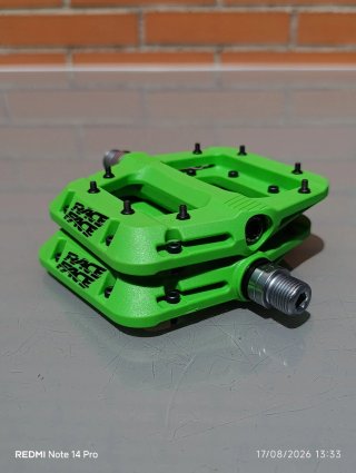 Pedales RACEFACE CHESTER plataforma, Nylon, verdes