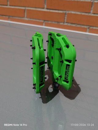 Pedales RACEFACE CHESTER plataforma, Nylon, verdes