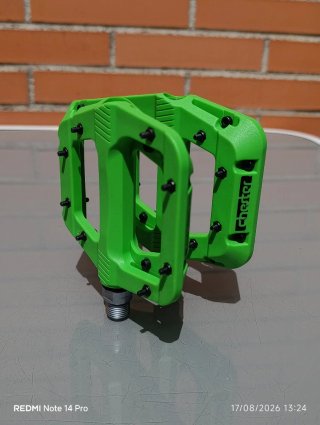 Pedales RACEFACE CHESTER plataforma, Nylon, verdes