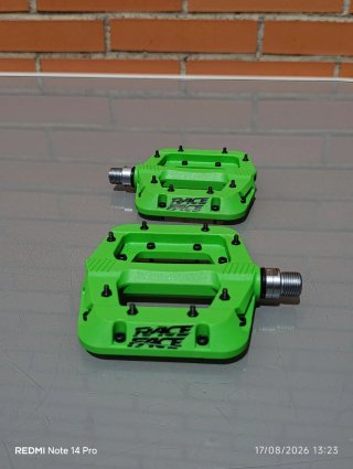 Pedales RACEFACE CHESTER plataforma, Nylon, verdes