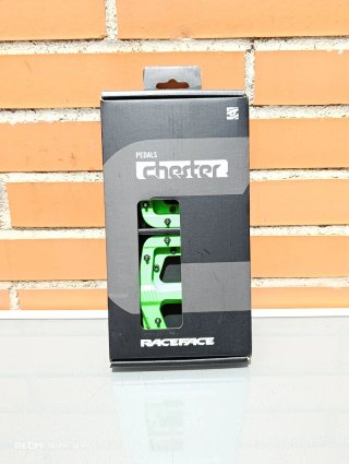 Pedales RACEFACE CHESTER plataforma, Nylon, verdes