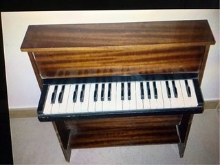 Piano Juguete Antiguo Madera