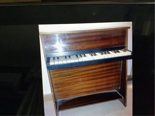 Piano Juguete Antiguo Madera