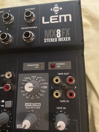 Mesa de mezclas LEM MX8FX STEREO MIXER