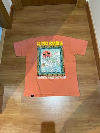 Camiseta Pull and Bear Naranja Talla L