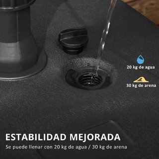 Base Sombrilla Rellenable Agua 20kg Arena 30kg