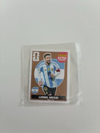 Cromo Messi Extra Sticker Bronce Mundial