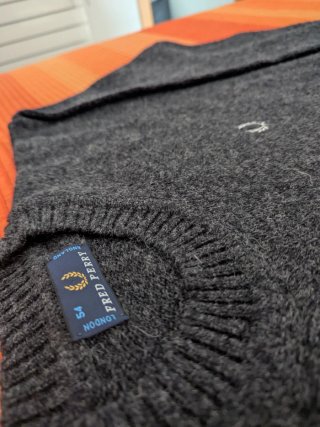 Jersey Fred Perry Gris Vintage