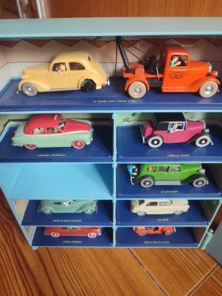 Colección coches Tintin con Armario