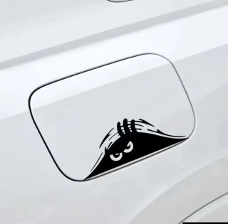 Pegatina Vinilo Coche Monstruo Ojos