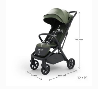 Kinderkraft Nubi 3 Silla de Paseo Verde