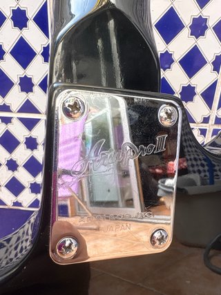 Guitarra eléctrica Aria Pro II negra
