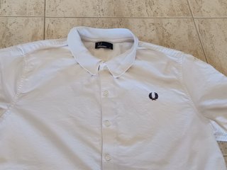 Camisa Fred Perry Blanca Talla XL
