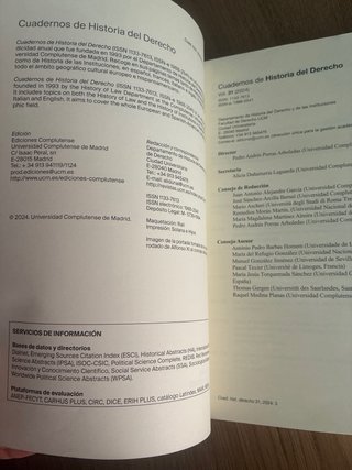 Cuadernos de Historia del Derecho