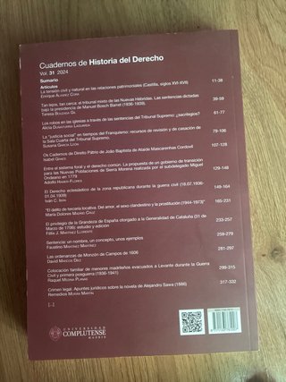 Cuadernos de Historia del Derecho