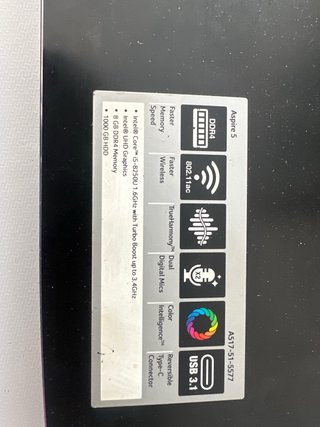 Acer A517-51 para piezas o reparación