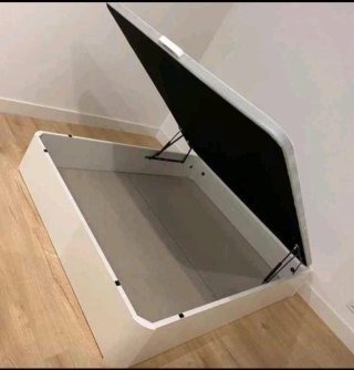 Cama Matrimonial con Cabecero Tapizado