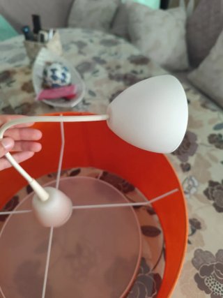 Lámpara de techo naranja
