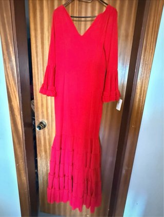 Traje de flamenca rojo