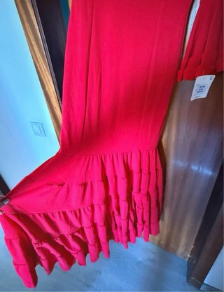 Traje de flamenca rojo
