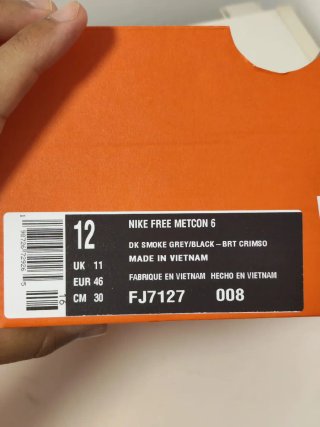 T46 Nike Free Metcon 6 Negro/Rojo