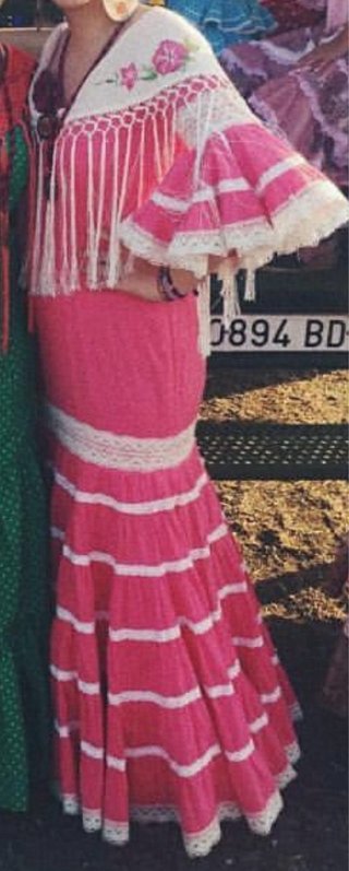 Vestido Flamenca Rojo y Blanco