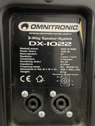 Altavoz Omnitronic 400W (200W RMS)