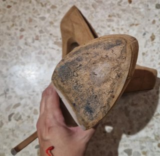 Tacones Beige/Marrón