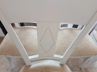 Mesa Comedor Ovalada Extensible + 6 Sillas