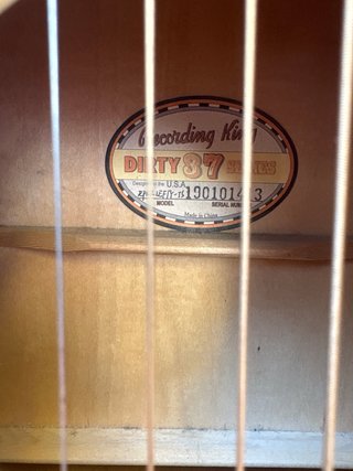 Guitarra Acústica Recording King Dirty 30 Zurdo